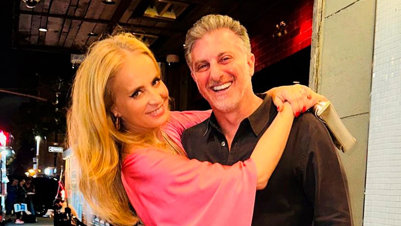 Angélica e Luciano Huck em foto publicada nas redes sociais