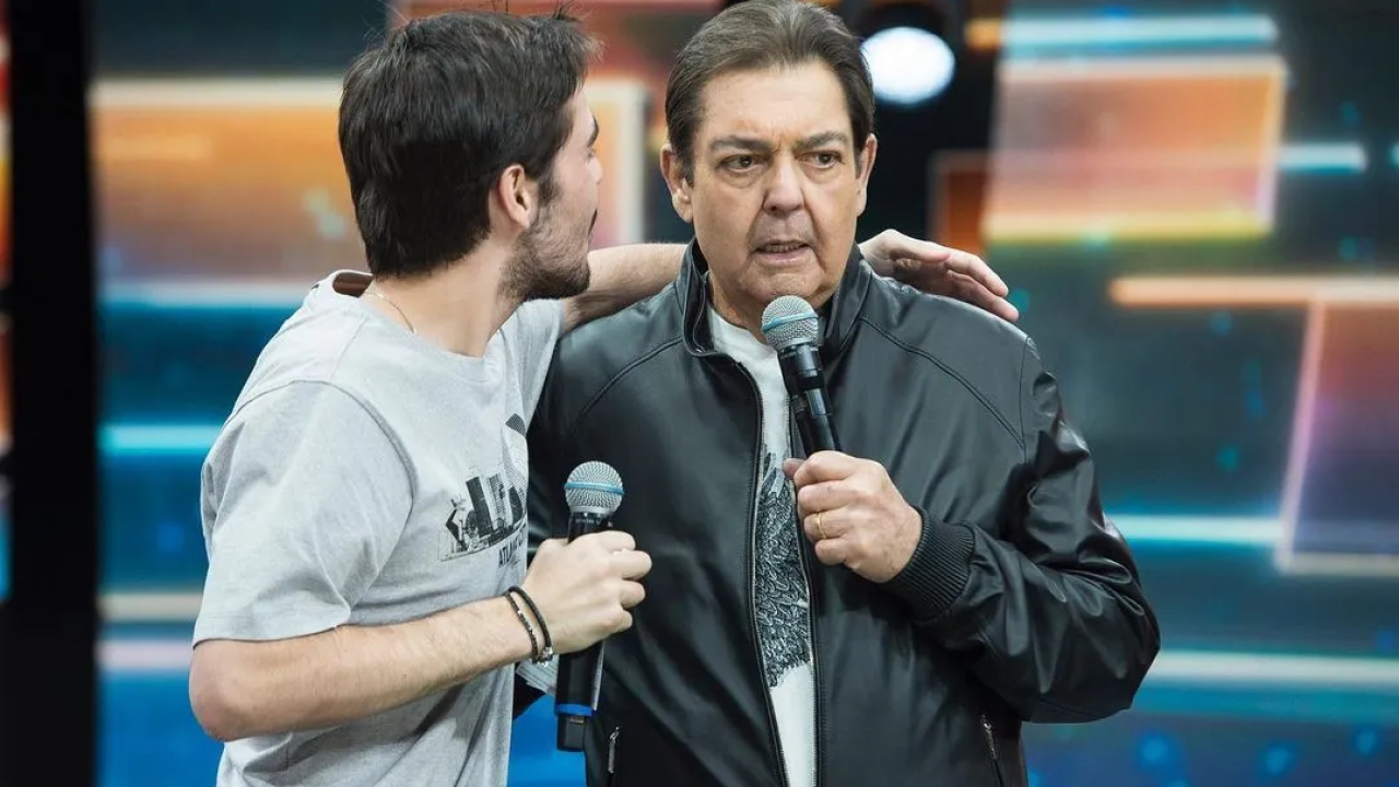 Foto de Faustão e João Silva