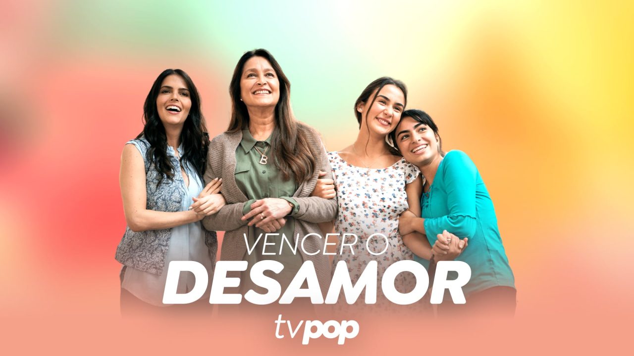 Imagem com arte da novela Vencer o Desamor