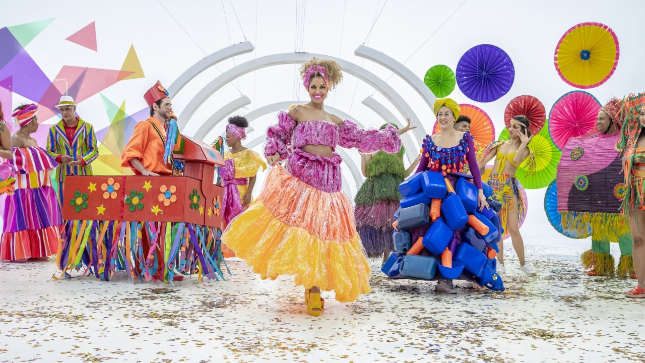 Imagem com foto da vinheta de carnaval da Globo em 2020