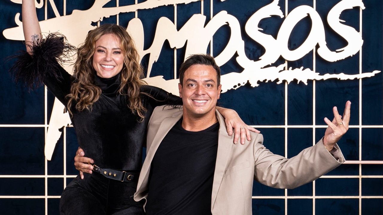 Paolla Oliveira e Leandro Azevedo estão na última edição da Dança dos Famosos com Faustão na apresentação (foto: Globo/Maurício Fidalgo)