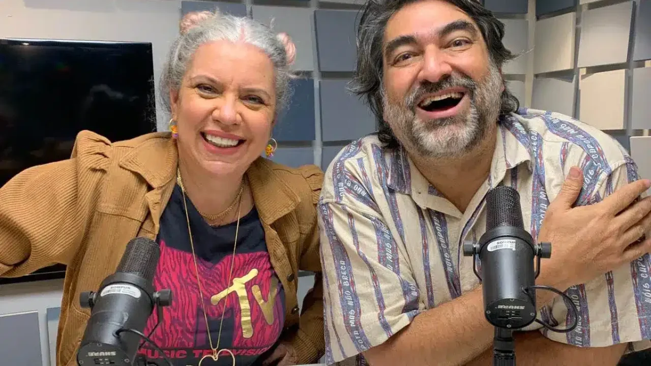 Foto de Zeca Camargo e Astrid Fontenelle