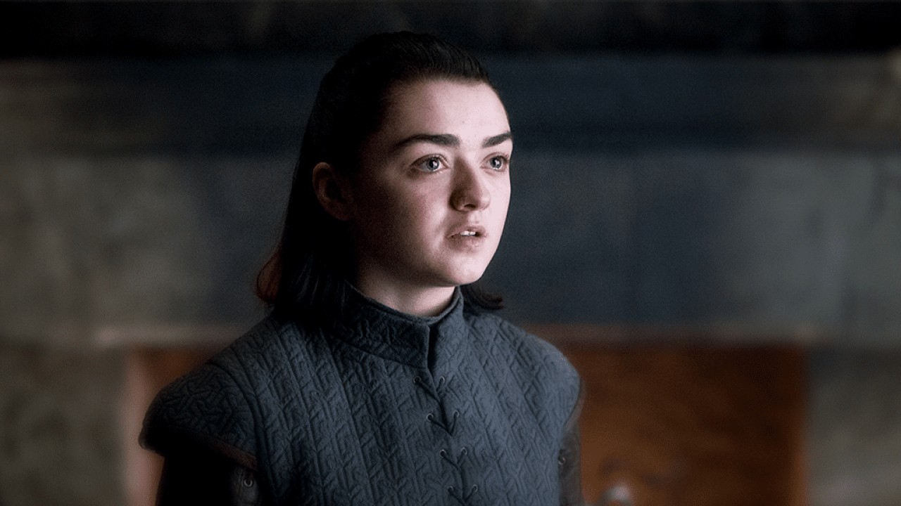 Imagem de Maisie Williams em cena de Game of Thrones