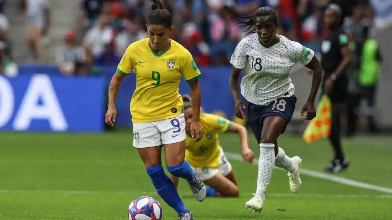 Imagem de jogadora da Seleção Brasileira feminina