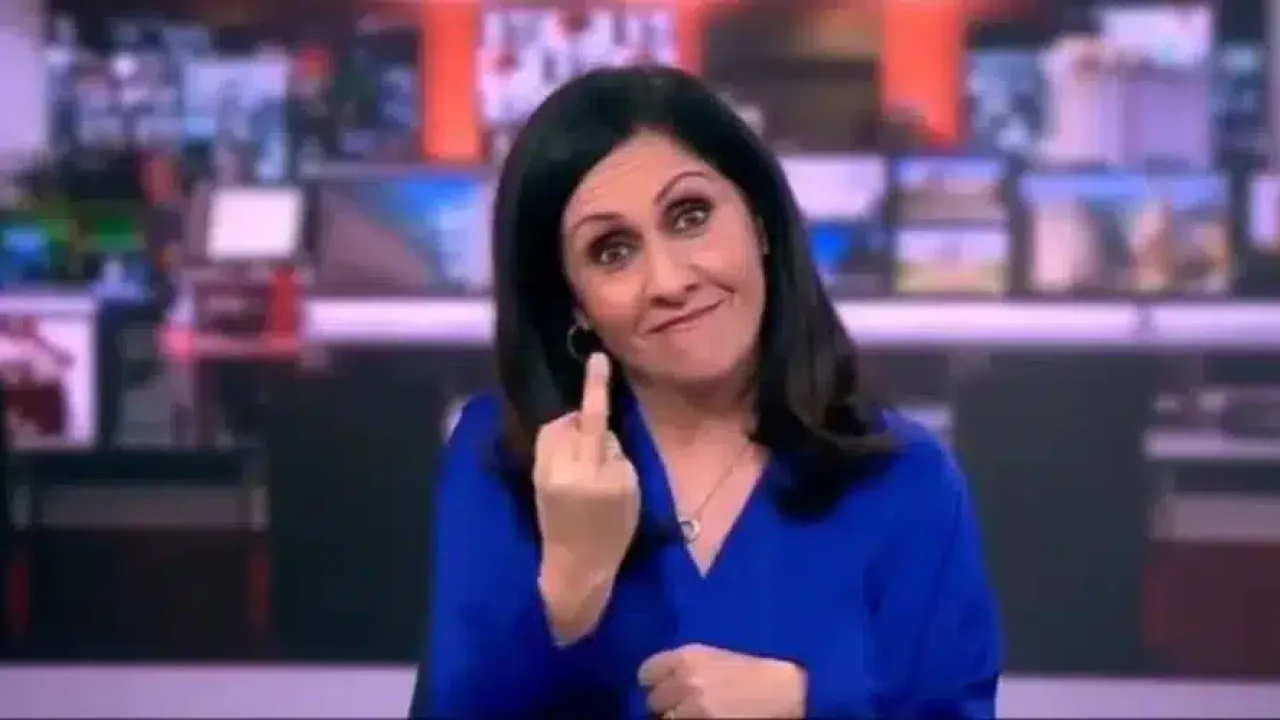 Foto de Maryam Moshiri, apresentadora da BBC