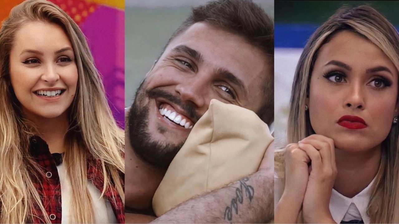 Arthur teve um affair com Carla no BBB 21, mas confessou que tinha atração por Sarah (foto: Montagem/TV Globo)