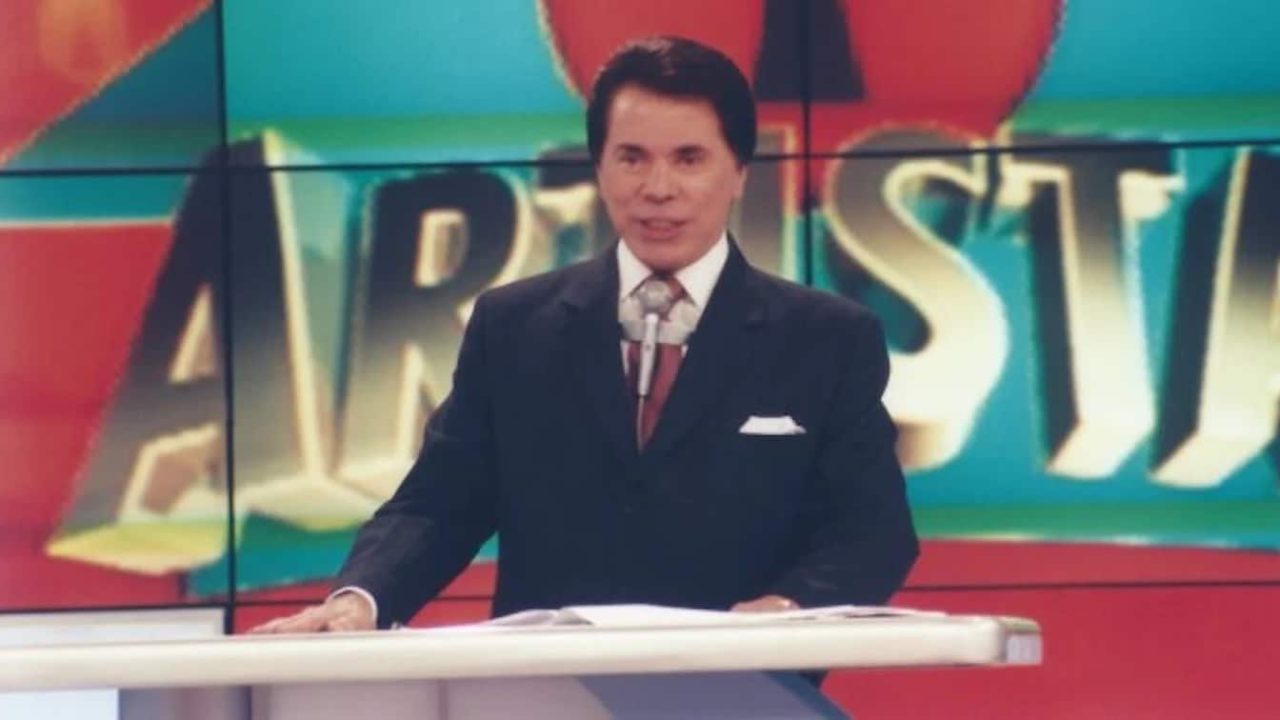 Silvio Santos no estúdio da Casa dos Artistas