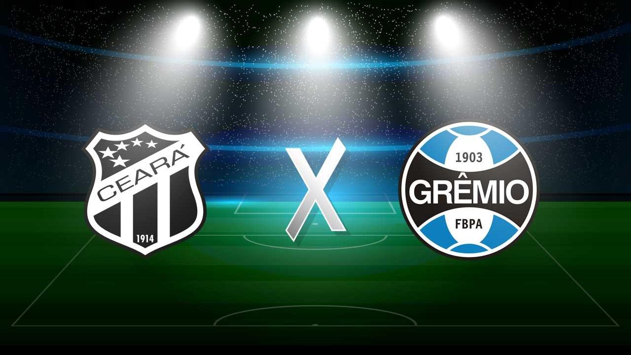 Foto dos escudos do Ceará e do Grêmio