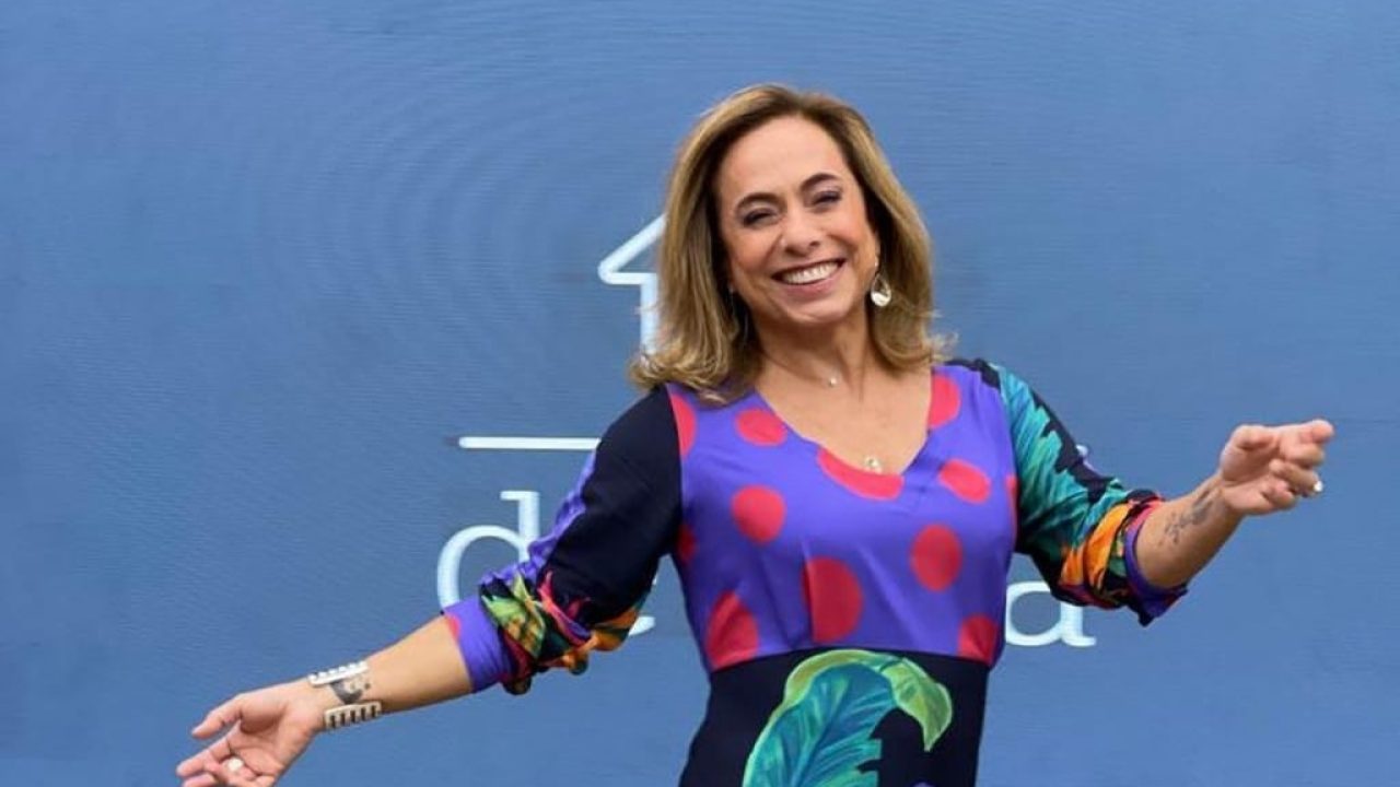 Foto de Cissa Guimarães, apresentadora da TV Brasil