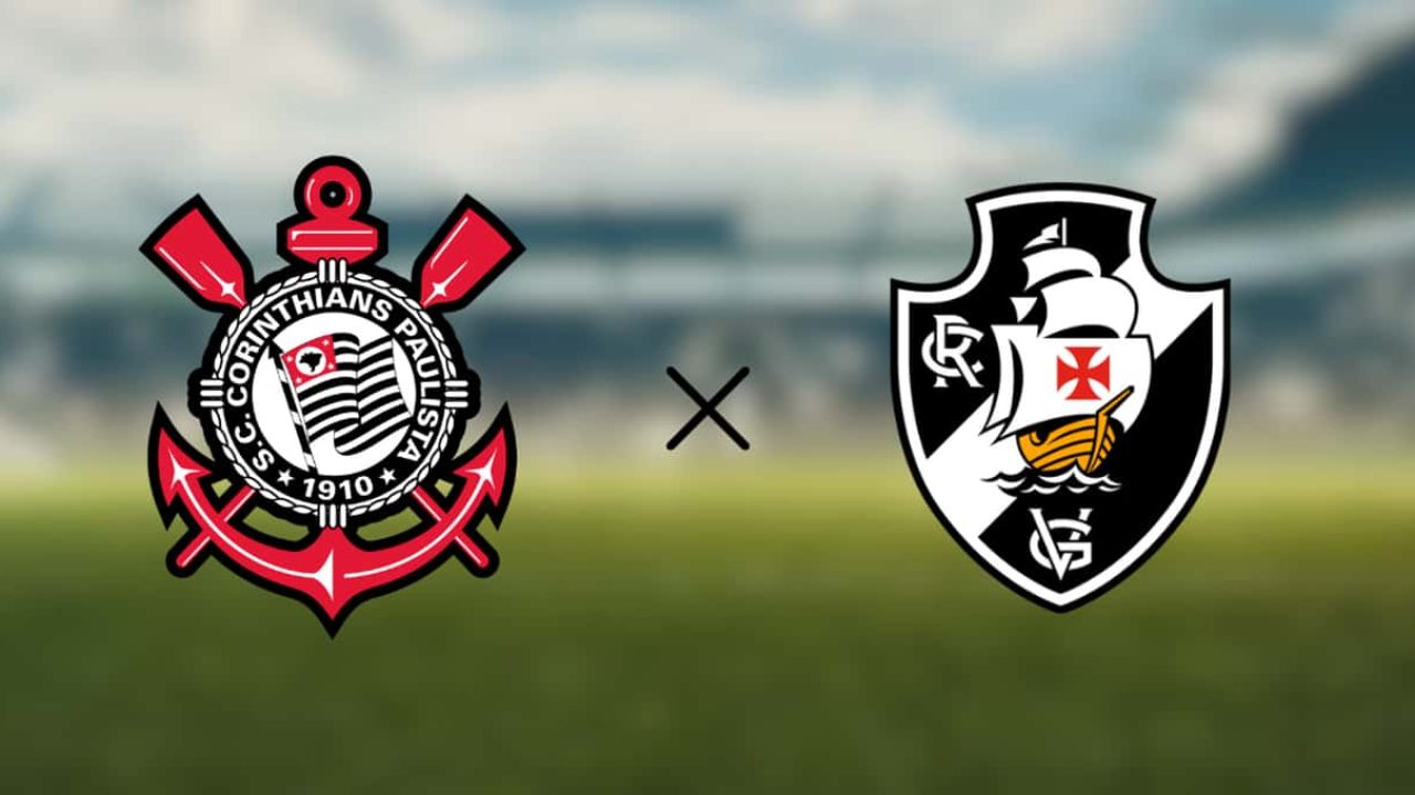 Foto dos escudos de Corinthians e Vasco