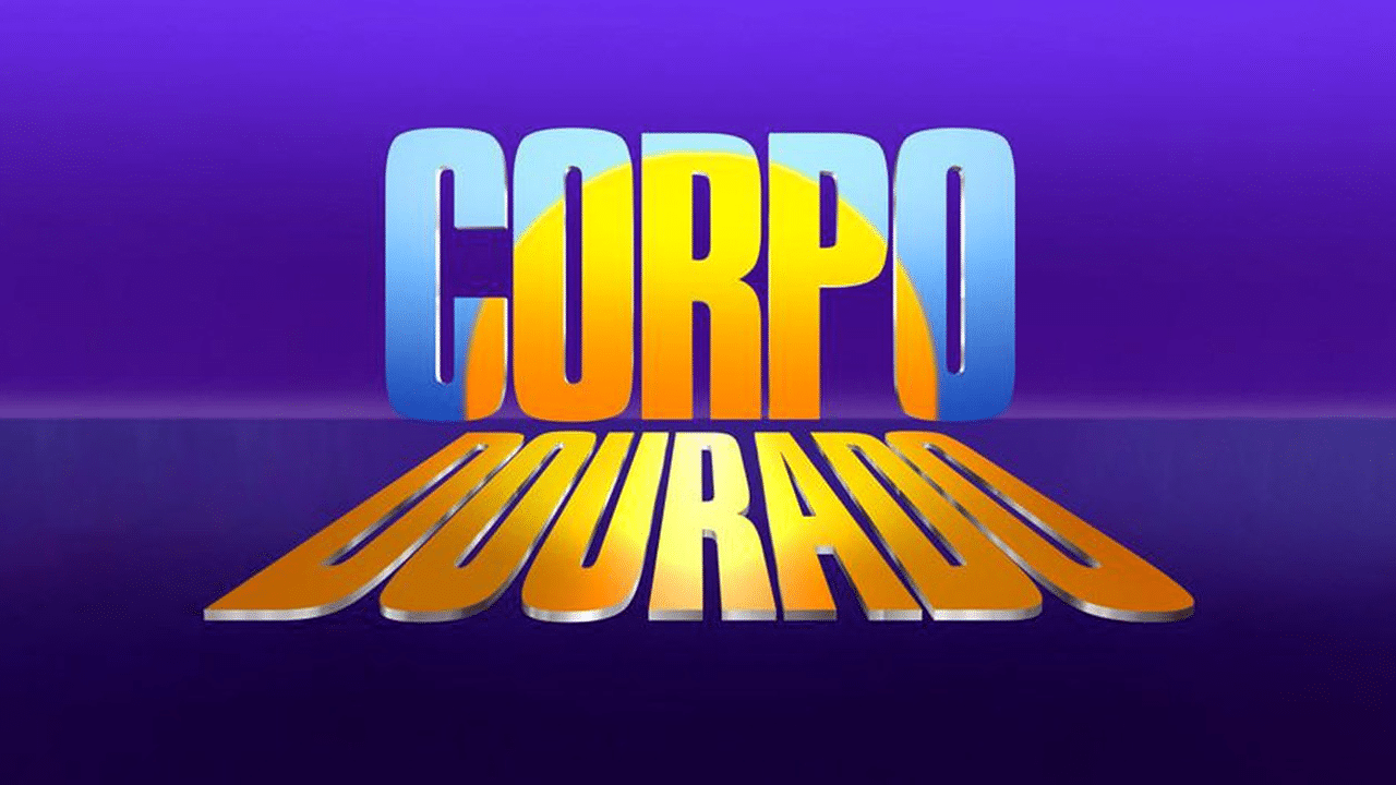 Imagem com logotipo da novela Corpo Dourado