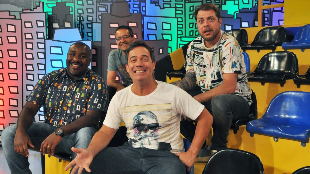 Tatola Godas, Dennys Motta, Ângelo Campos e Ricardo Mendonça vão deixar o Encrenca e a RedeTV! (foto: Divulgação/RedeTV!)