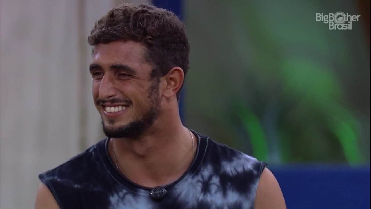 Lucas Chumbo durante sua participação no BBB 20 (Foto: Reprodução/Globo)