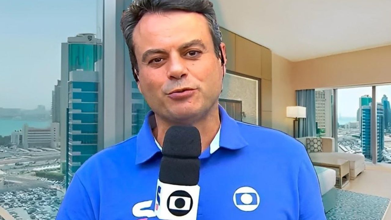 Foto de Eric Faria, repórter da Globo