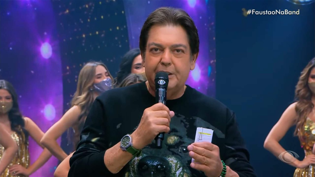 Cena da estreia de Faustão na Band