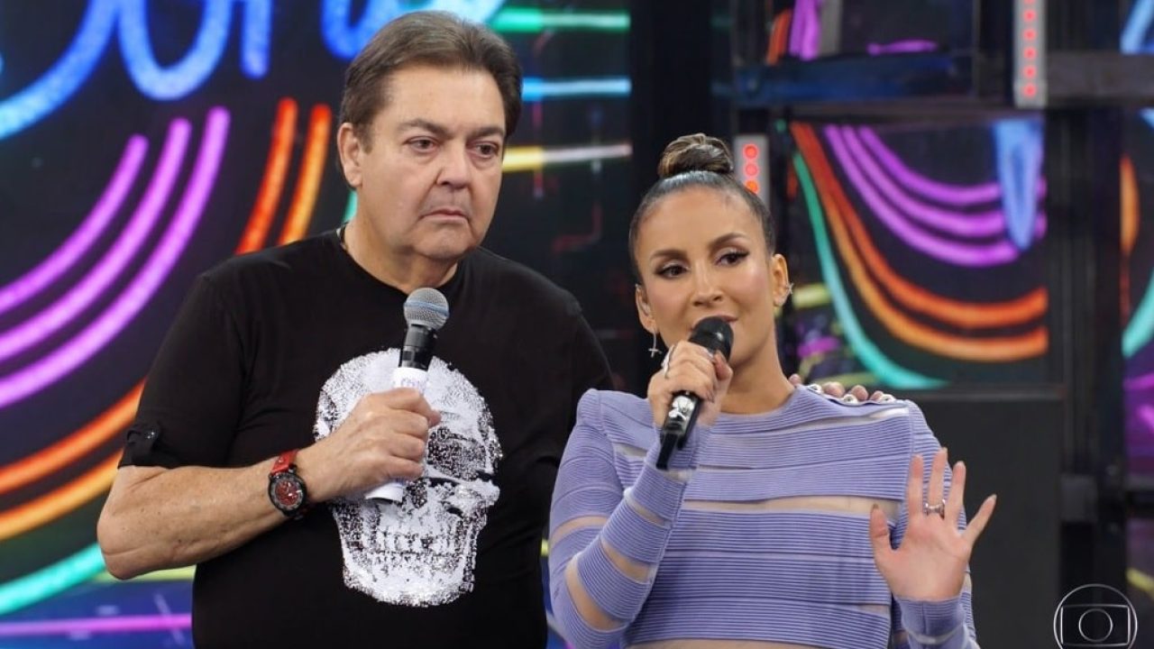 Foto de Faustão e Claudia Leitte