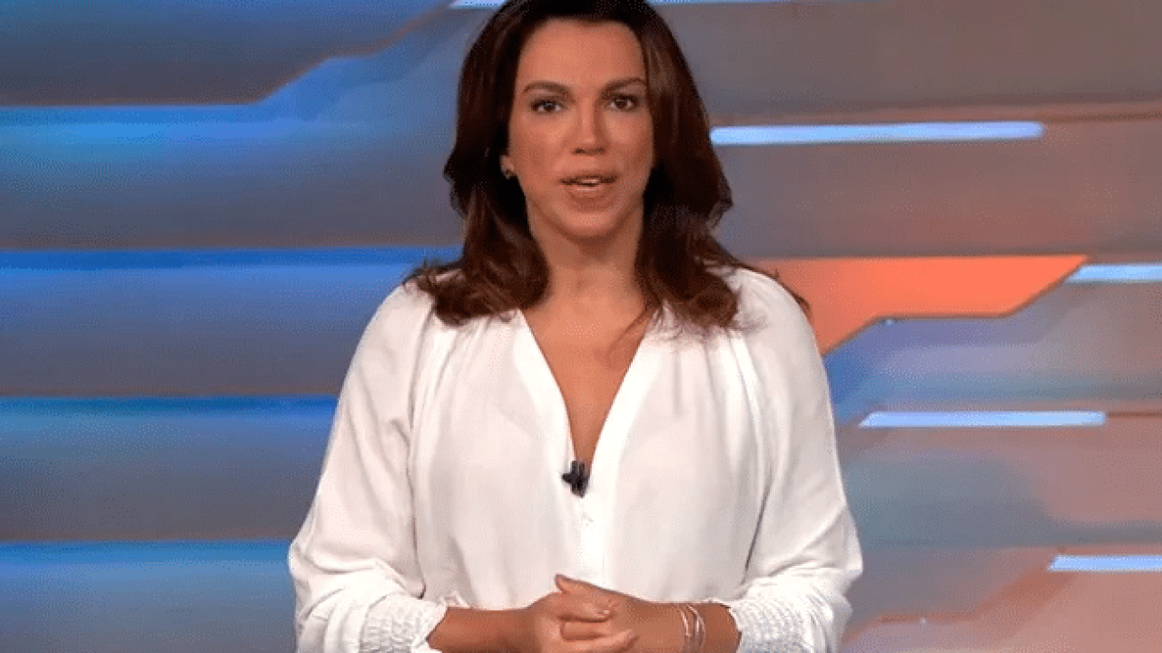 Foto de Ana Paula Araújo, apresentadora da Globo