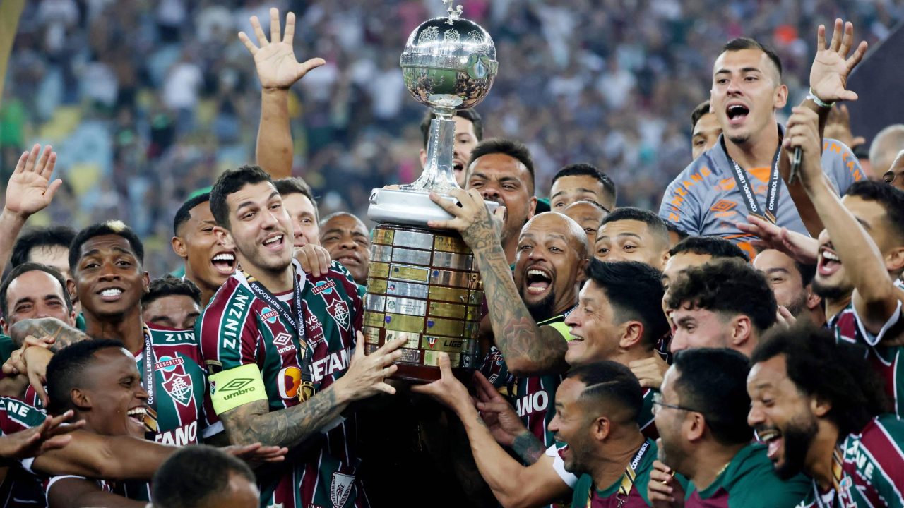 Imagem do time do Fluminense, que foi o campeão da Libertadores em 2023