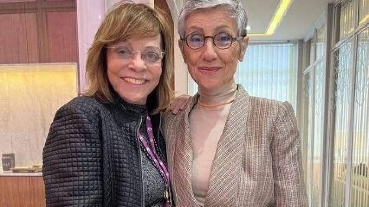 Foto de Gloria Perez e Cássia Kis