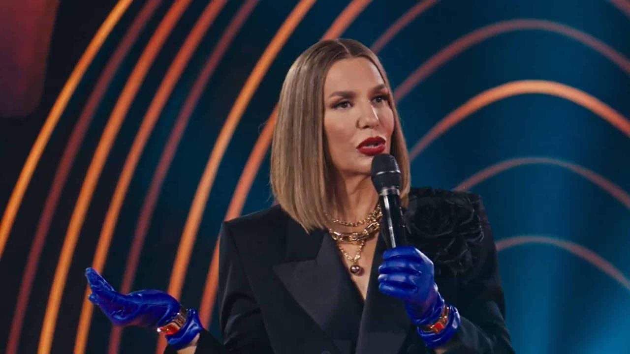 Foto da apresentadora Ivete Sangalo no programa The Masked Singer Brasil