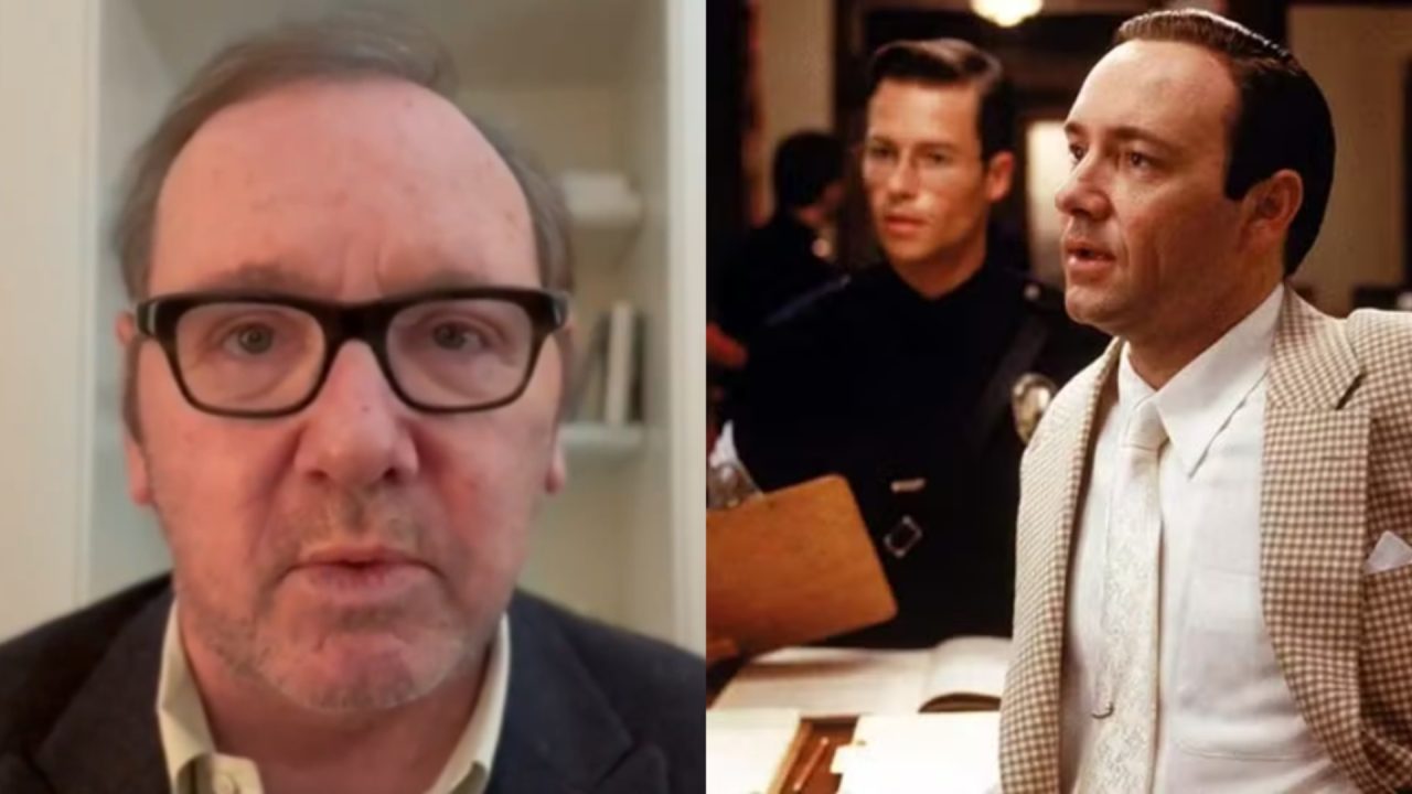 Montagem de fotos de Kevin Spacey e Guy Pearce