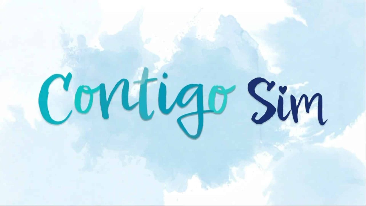 Logotipo da novela Contigo Sim