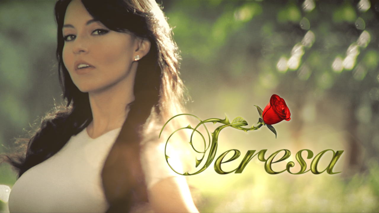 Imagem com logotipo da novela Teresa