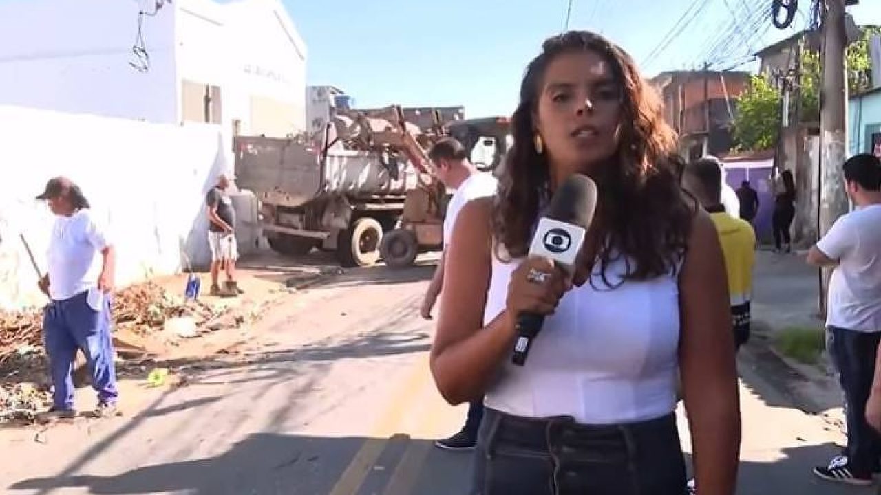 Foto de Luana Alves, repórter da Globo que foi atacada por baratas