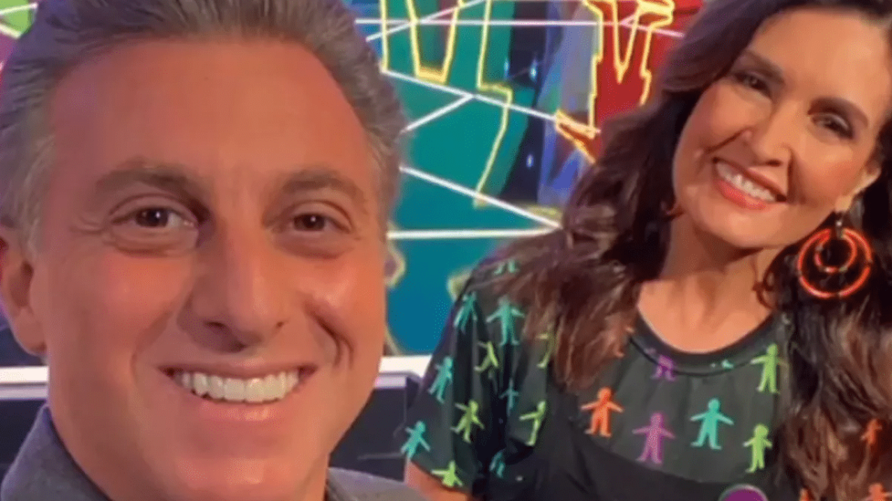 Foto dos apresentadores Luciano Huck e Fátima Bernardes