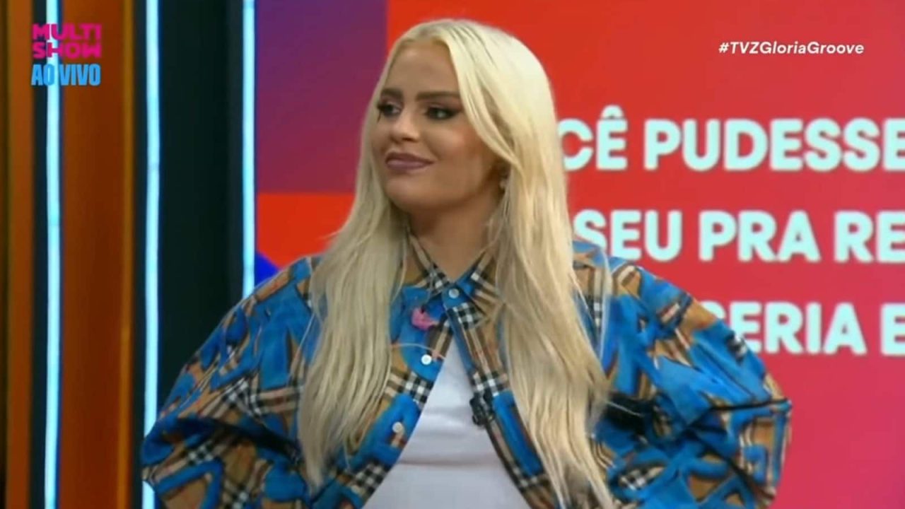 Foto de Luísa Sonza no palco do Multishow