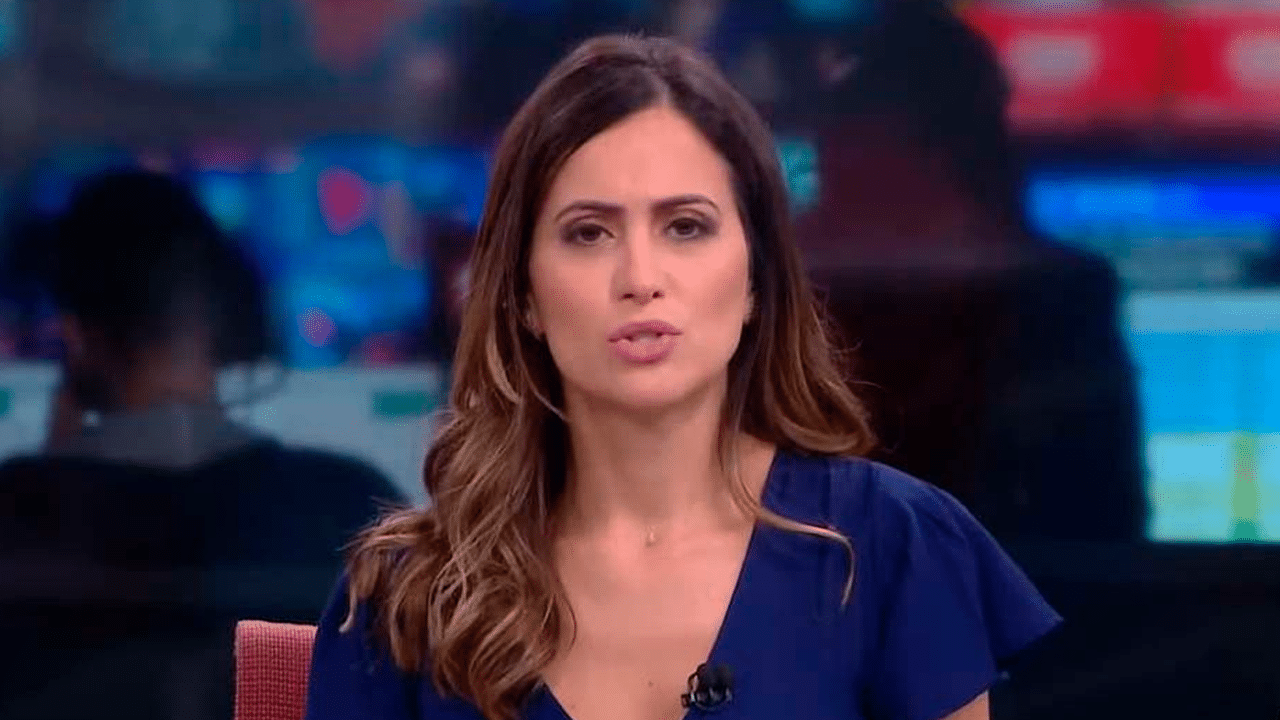 Imagem com foto da jornalista Marcela Rahal, ex-apresentadora da CNN Brasil