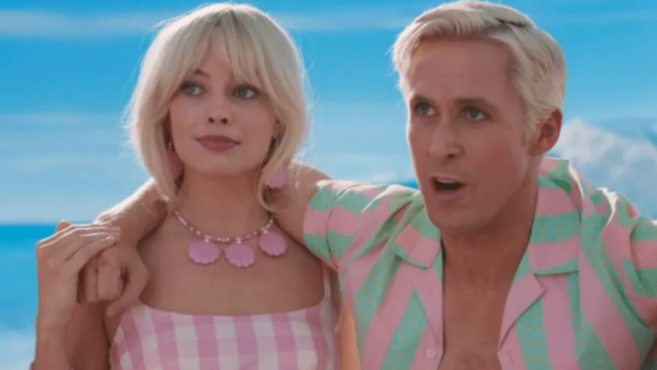 Foto de Margot Robbie e Ryan Gosling