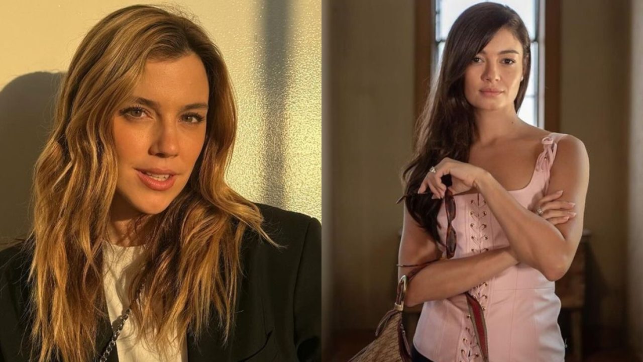 Montagem com Alice Wegmann e Sophie Charlotte para texto sobre a novela Vale Tudo