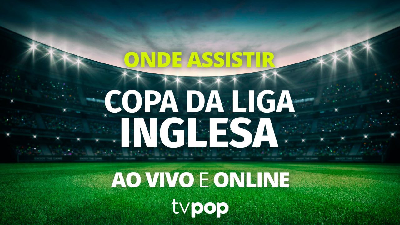 Arte das transmissões dos jogos da Copa da Liga Inglesa