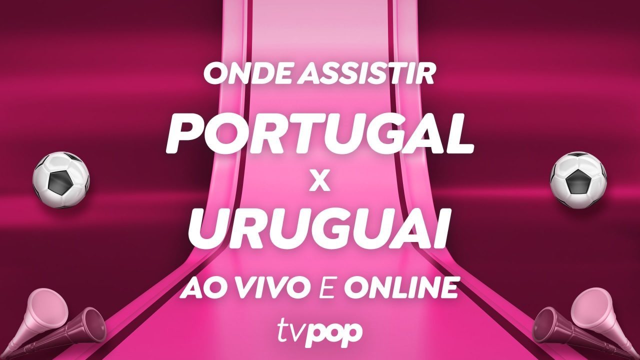 Foto da arte de transmissão de Portugal x Uruguai pela Copa do Mundo