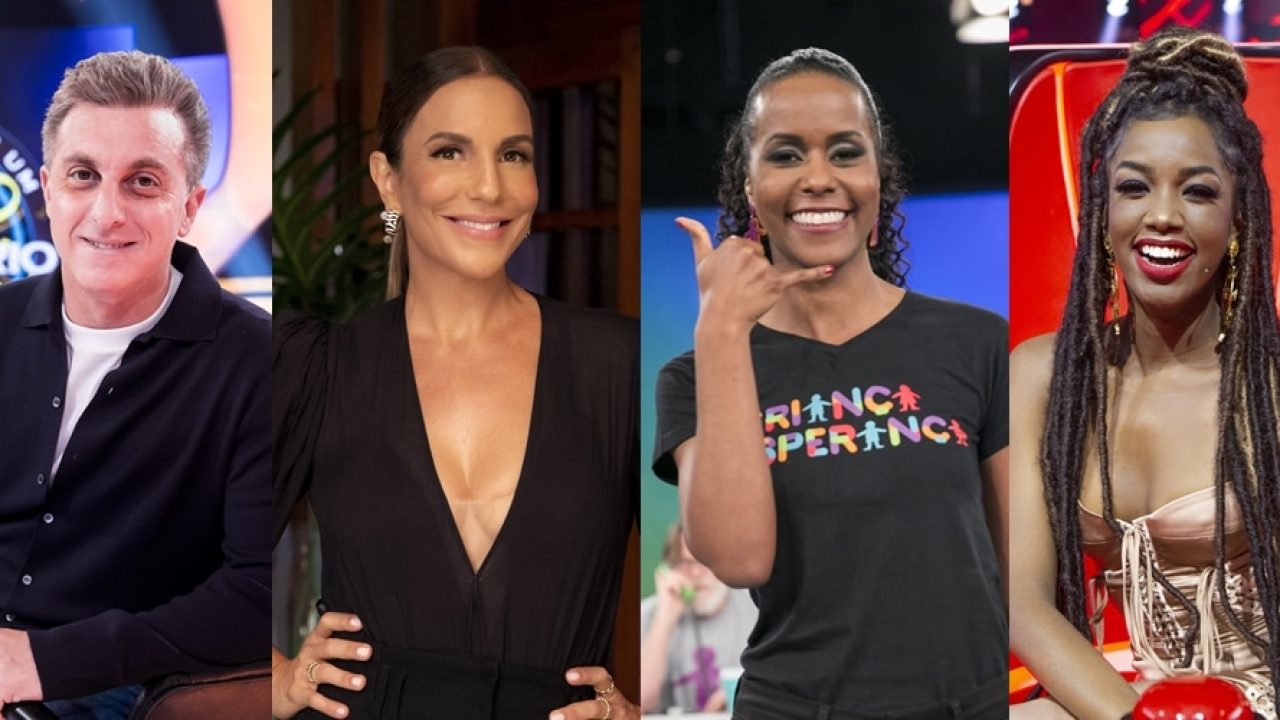 Globo convocou Luciano Huck, Ivete Sangalo, Maju Coutinho e Iza para apresentar o Criança Esperança (foto: Montagem/TV Pop)