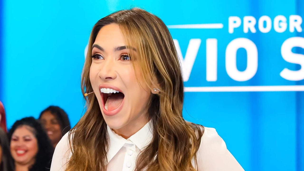 Foto de Patricia Abravanel no Programa Silvio Santos