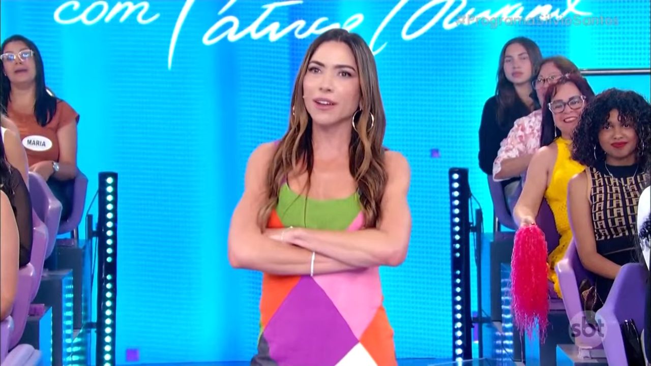 Foto de Patricia Abravanel no primeiro Programa Silvio Santos inédito de 2025