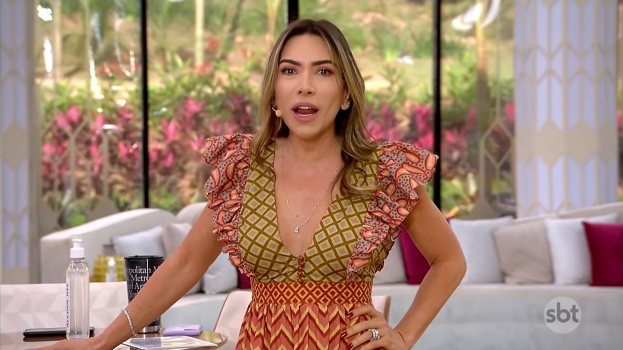 Patricia Abravanel no Vem Pra Cá de 28 de maio: filha de Silvio Santos venceu a Record (foto: Reprodução/SBT)