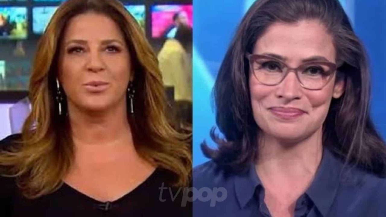 Montagem Christiane Pelajo e Renata Vasconcellos