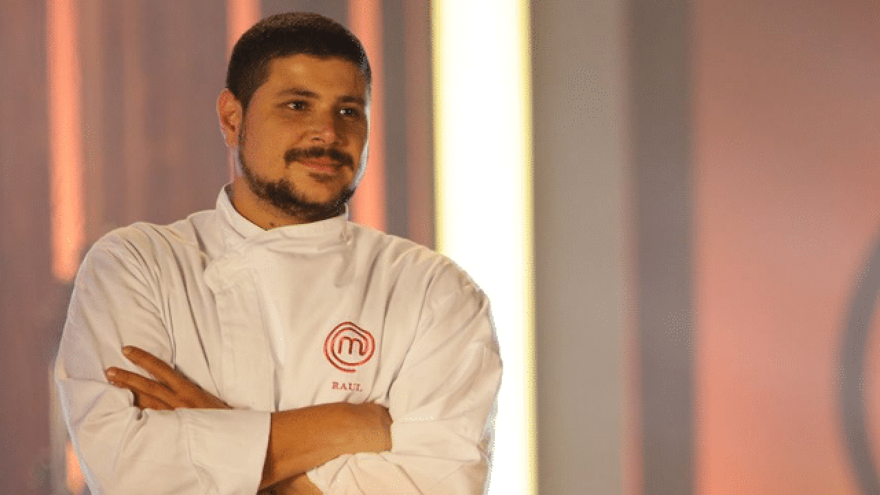 Foto Raul Lemos no MasterChef