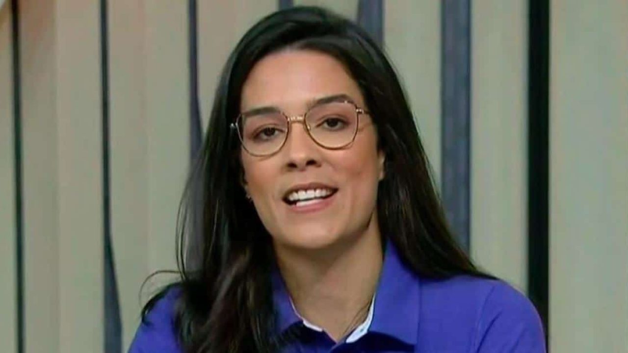 Renata Silveira está atuando na cobertura olímpica do SporTV (foto: Reprodução/TV Globo)