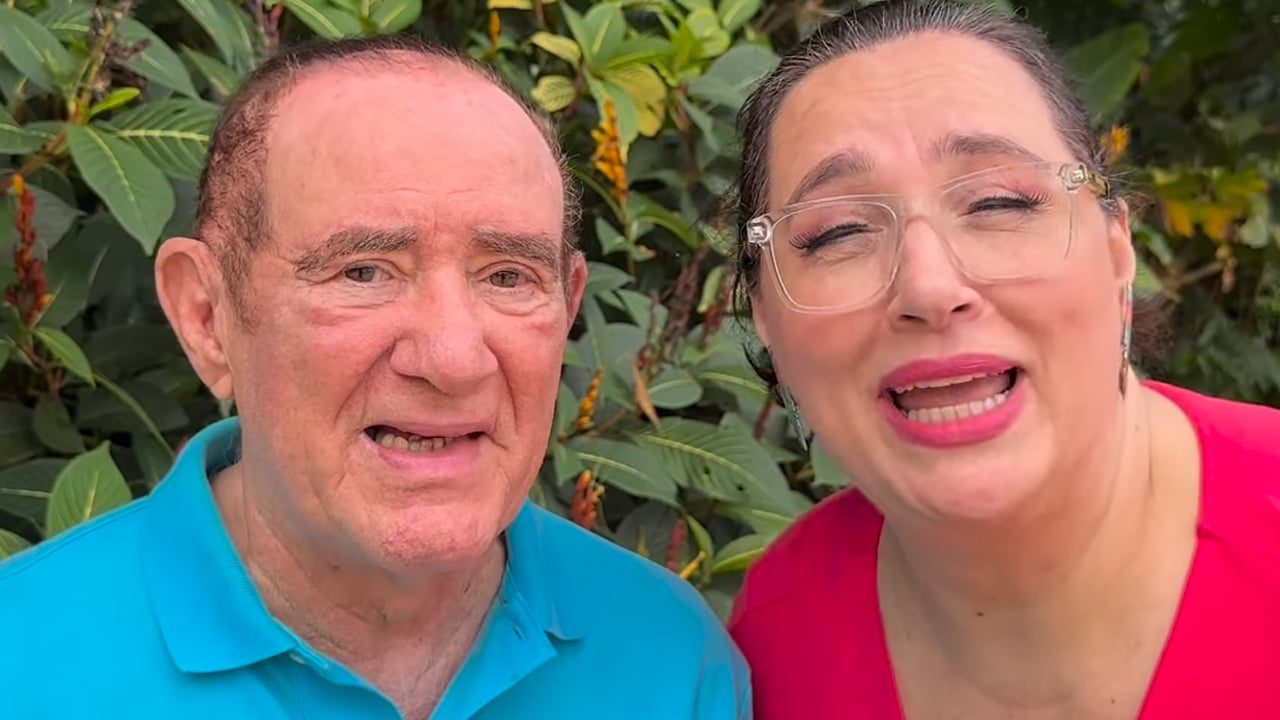 Renato Aragão e Lilian Aragão em vídeo publicado nas redes sociais