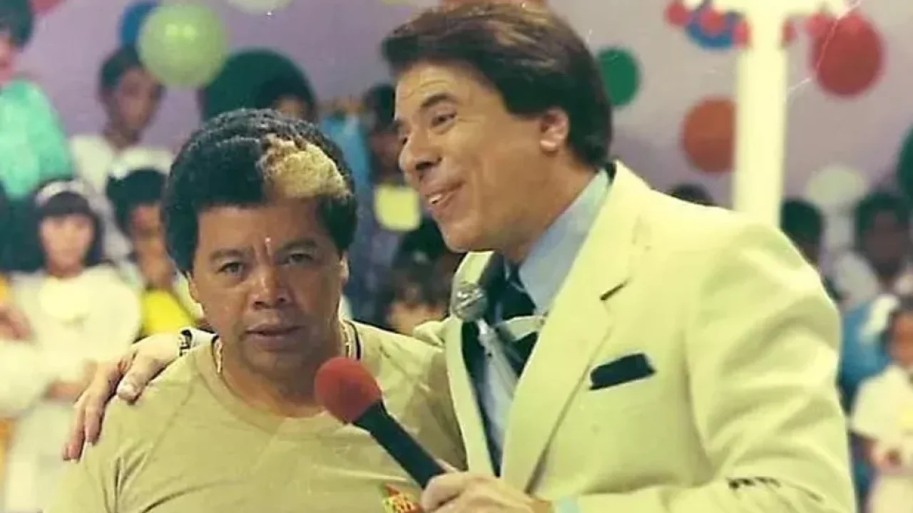 Foto de Roque e Silvio Santos