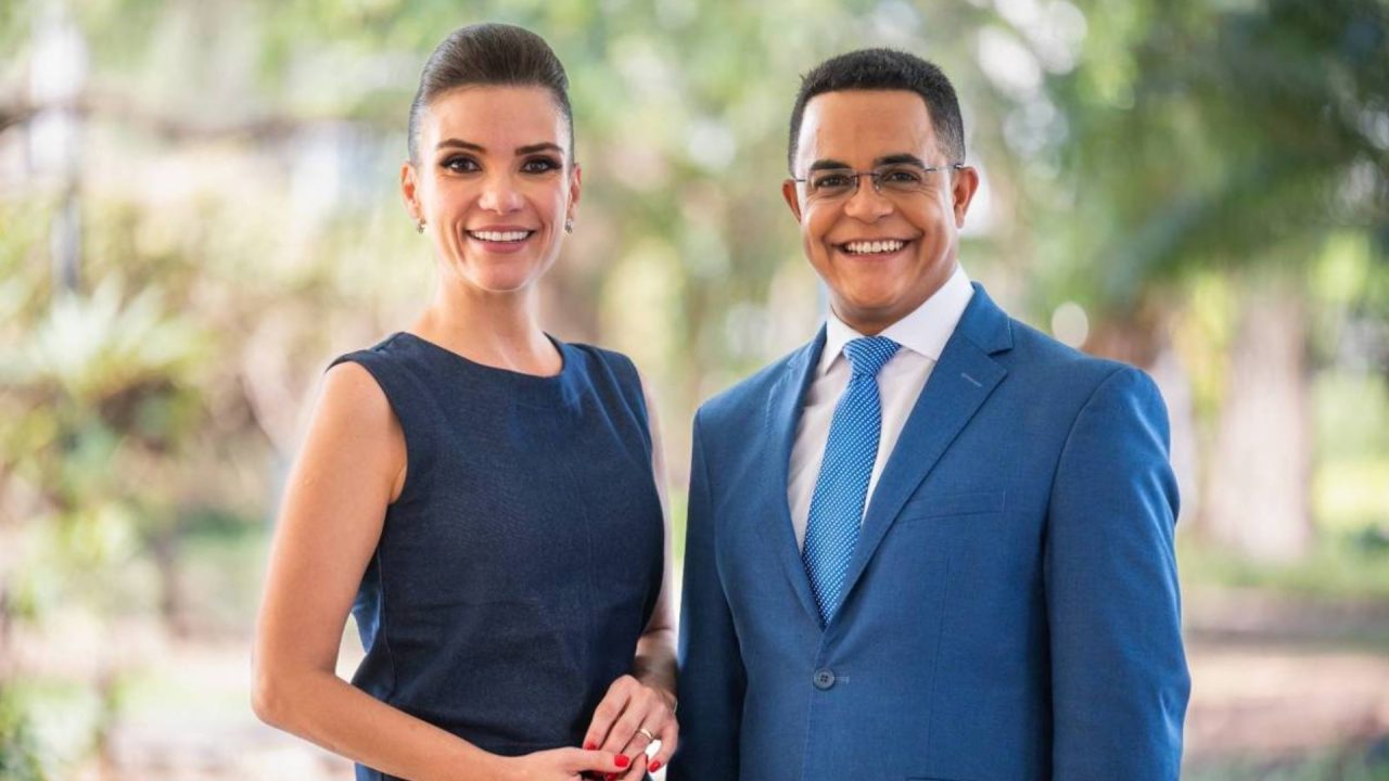 Foto de Sabina Simonato e Marcelo Pereira em imagem de divulgação da TV Globo