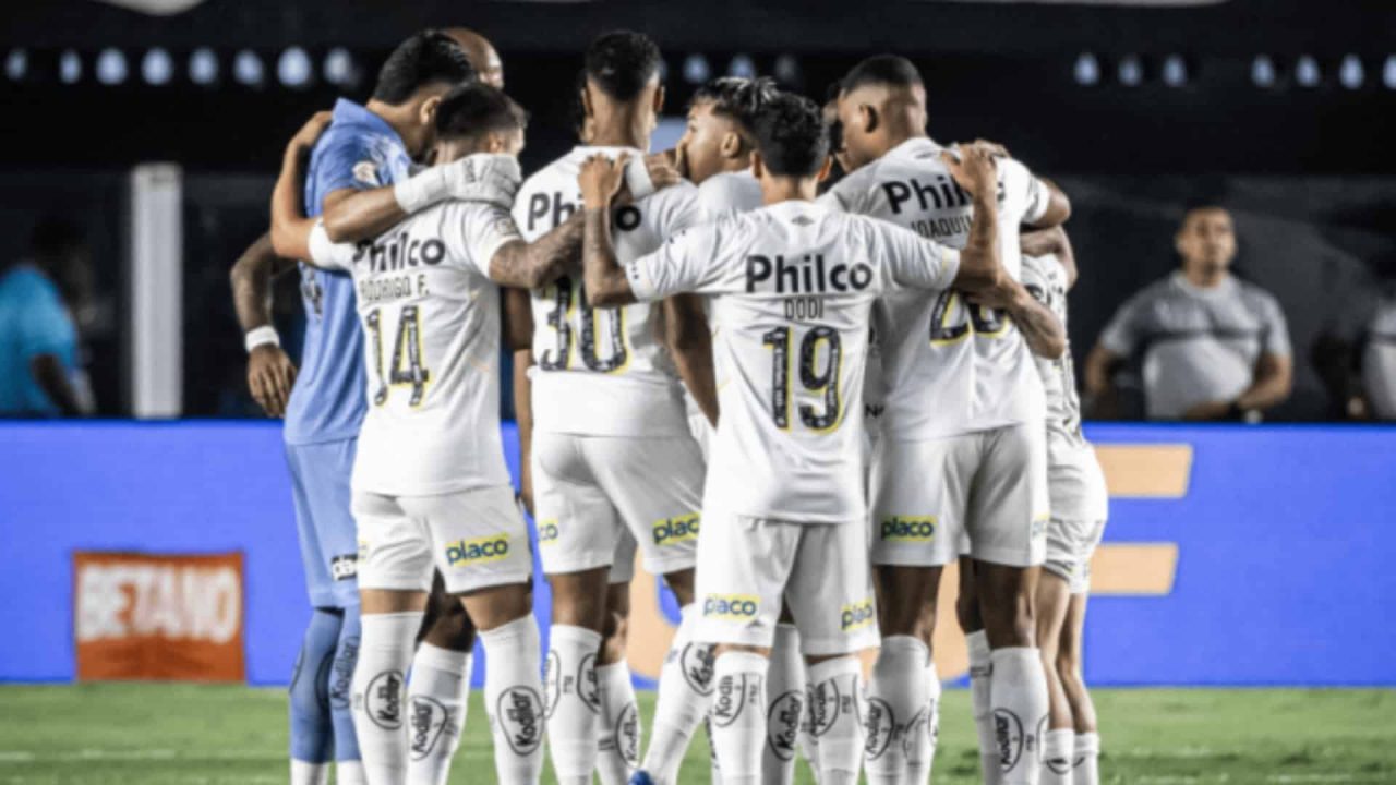 Foto de jogadores do Santos