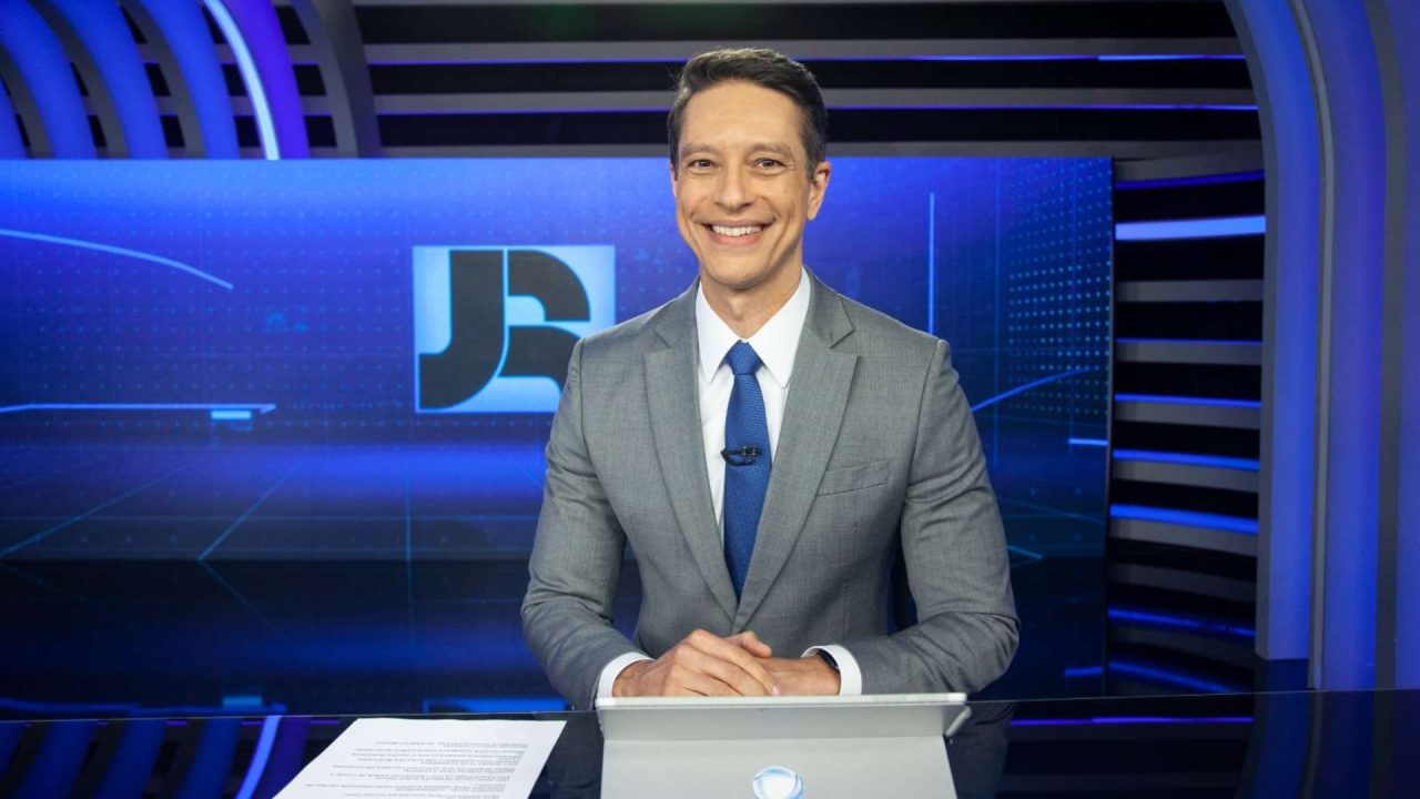 Foto de Sérgio Aguiar no Jornal da Record