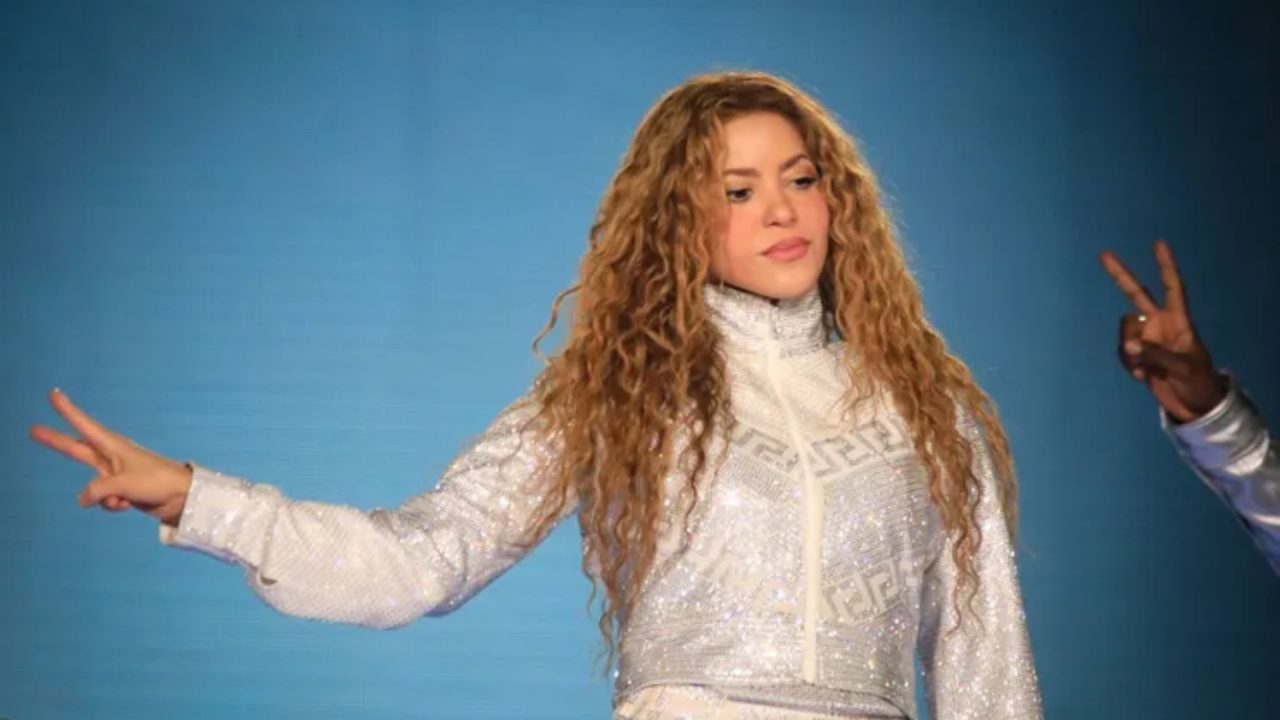 Foto de Shakira em show no Brasil