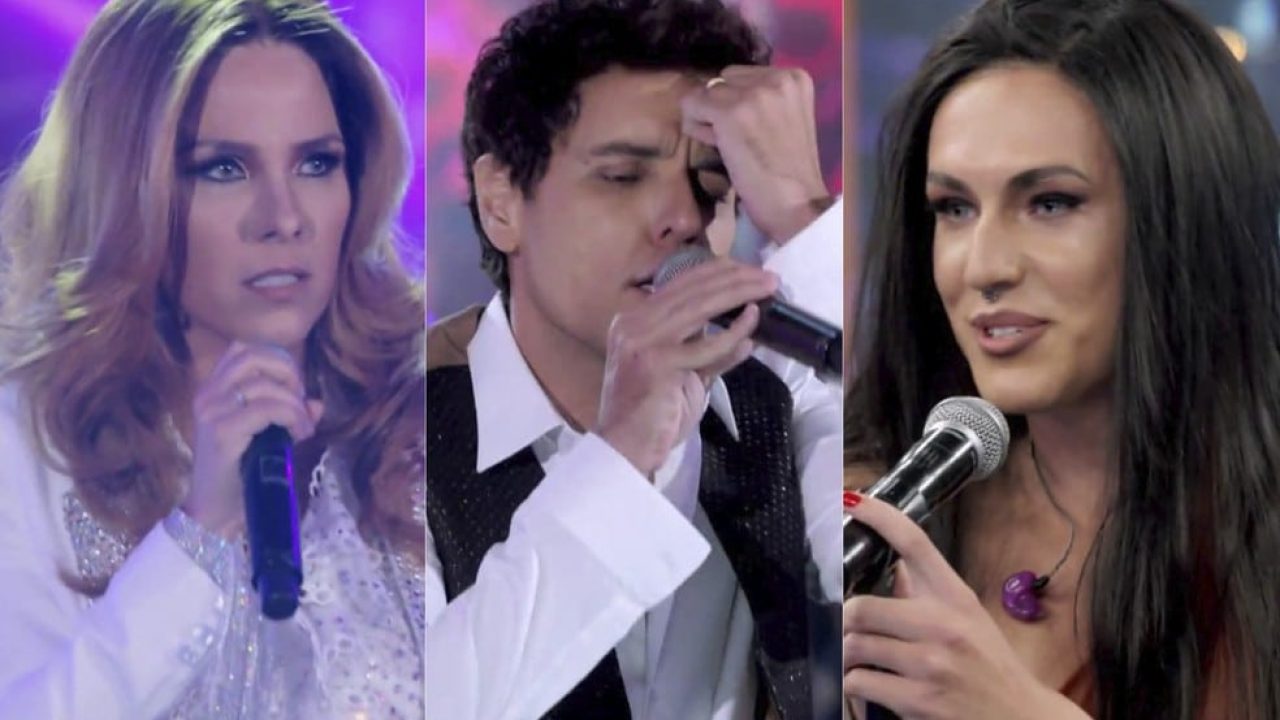 Wanessa Camargo, Thiago Arancam e Vitor Kley estrearam no Show dos Famosos do Domingão com Huck (foto: Globo/Reprodução)