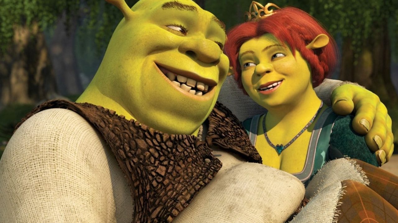 Foto de Shrek e Fiona apaixonados